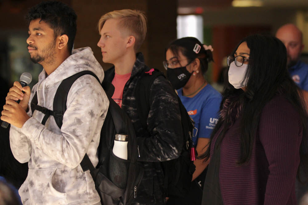 Tea with Teik event includes pizza, boba and discussion about future campus plans